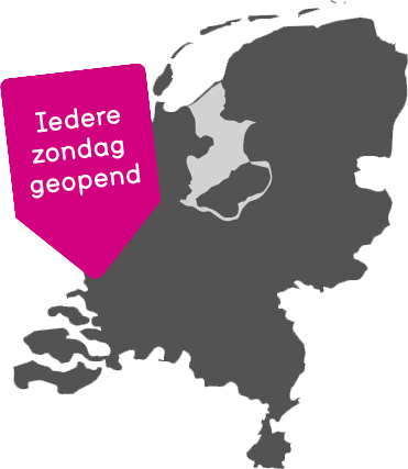 Iedere zondag geopend